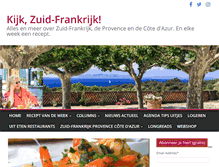 Tablet Screenshot of kijkzuidfrankrijk.com